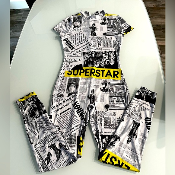 Fashion Nova Pants - Graphic Print Jumpsuit